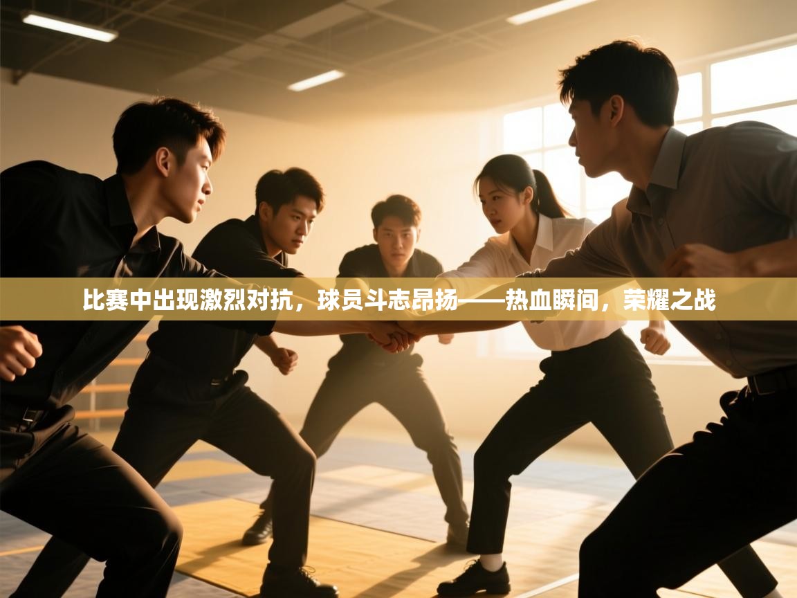 比赛中出现激烈对抗,球员斗志昂扬——热血瞬间,荣耀之战